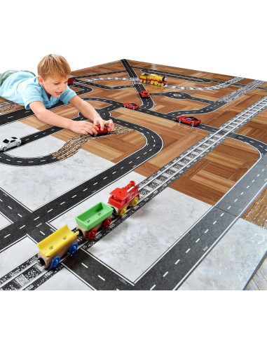 Cinta de carretera PlayTape - Paquete de 4 de 9 m x 5 cm