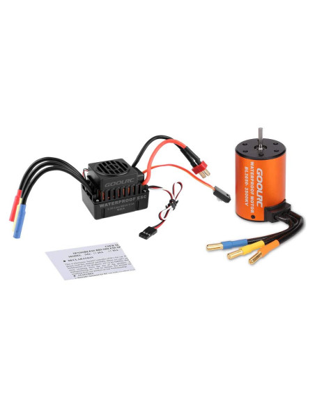 Motor sin escobillas GoolRC 3650 3500KV con ESC 60A RC 1/10 Motor sin escobillas GoolRC 3650 3500KV con ESC 60A RC 1/10