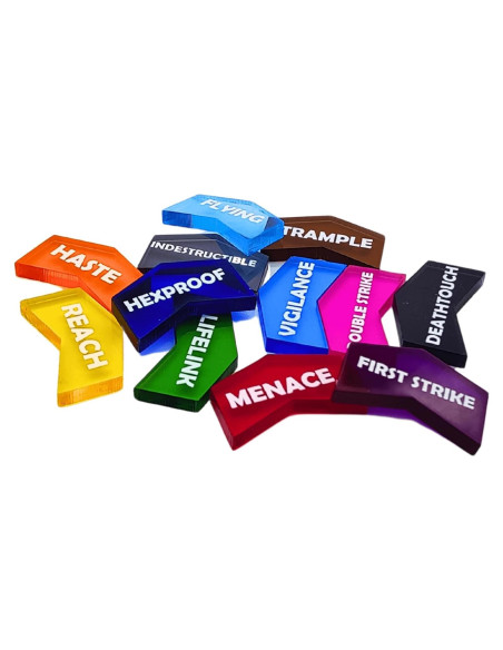 Contadores Futhark MTG - 60 Fichas de Palabras Clave Contadores Futhark MTG - 60 Fichas de Palabras Clave