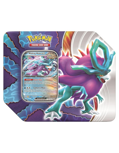 Pokémon TCG Conflicto Paradoja Tin 2024 - Hojas de Hierro EX Pokémon TCG Conflicto Paradoja Tin 2024 - Hojas de Hierro EX