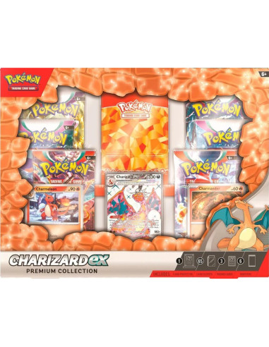 Colección Charizard ex Pokémon TCG + Fundas y Protector
