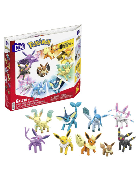 Set de Construcción MEGA Pokémon Eevee 470 Piezas Set de Construcción MEGA Pokémon Eevee 470 Piezas