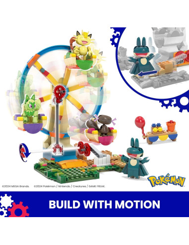 Set de Construcción Pokémon MEGA Rueda de la Fortuna 393 Piezas