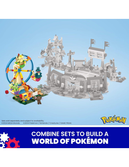 Set de Construcción Pokémon MEGA Rueda de la Fortuna 393 Piezas Set de Construcción Pokémon MEGA Rueda de la Fortuna 393 Piezas