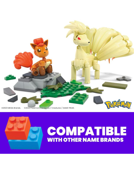 Set de Construcción Vulpix y Ninetales 145 Piezas Mattel Set de Construcción Vulpix y Ninetales 145 Piezas Mattel