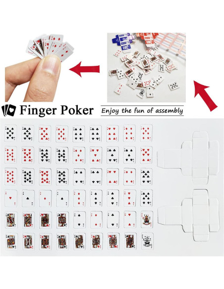 Mini Barajas de Juego VOVCIG - Paquete de 10 Barajas de Póker Mini Barajas de Juego VOVCIG - Paquete de 10 Barajas de Póker