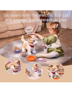 Gato de Felpa Electrónico Interactivo OR OR TU con Control Remoto 2