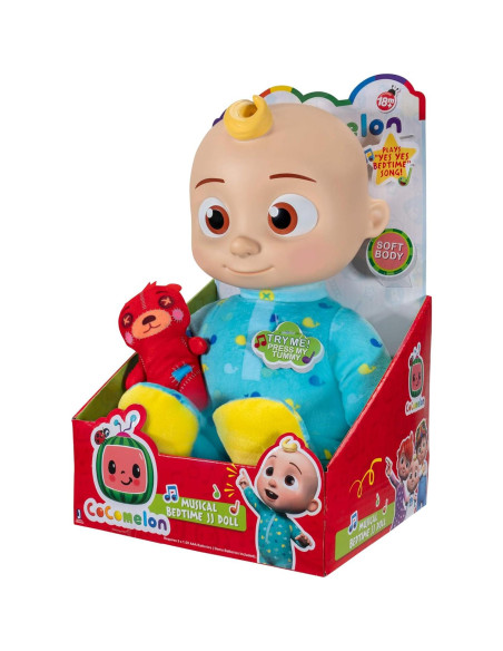Muñeca de Peluche Musical CoComelon JJ con Sonidos Muñeca de Peluche Musical CoComelon JJ con Sonidos