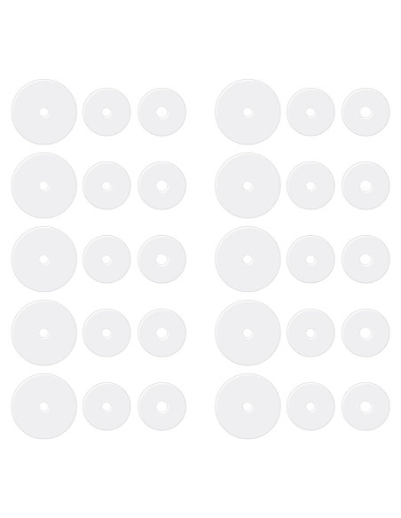 Discos Perforados Transparentes de Silicona Giantree - 30 Pcs Discos Perforados Transparentes de Silicona Giantree - 30 Pcs