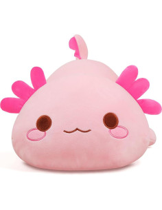Almohada de Peluche Axolote Rosa SNOWOLF 50 cm Suave 2