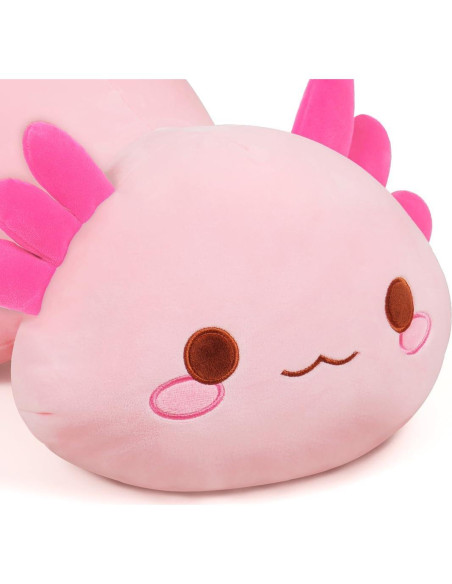 Almohada de Peluche Axolote Rosa SNOWOLF 50 cm Suave Almohada de Peluche Axolote Rosa SNOWOLF 50 cm Suave