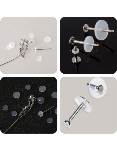 Discos Perforados Transparentes de Silicona Giantree - 30 Pcs