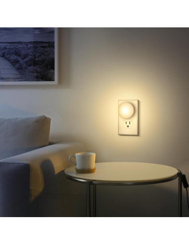 FOLKSMATE Luz Nocturna Enchufable 5-Pack Blanca Suave
