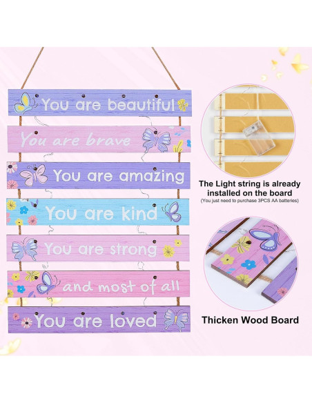 Decoración de habitación FIOBEE mariposa púrpura con LED Decoración de habitación FIOBEE mariposa púrpura con LED