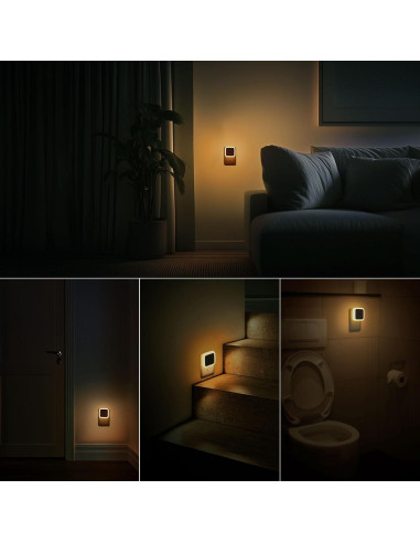 Luz Nocturna Enchufable Sujeet 4 Piezas LED 50 Lúmenes