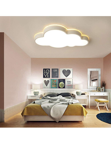 Luz LED Regulable LAKIQ Nube para Habitaciones Infantiles