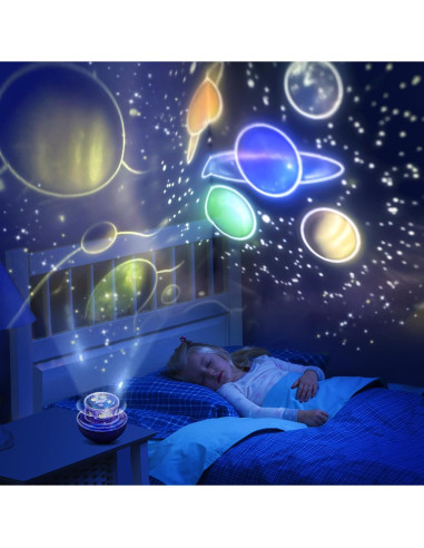 Proyector Solar TOURACE - Luz Nocturna Estrellada 13cm