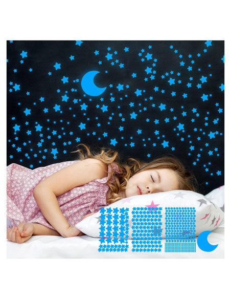 Estrellas Brillantes GLOCARNIVAL para Techo Azul 455 Piezas Estrellas Brillantes GLOCARNIVAL para Techo Azul 455 Piezas