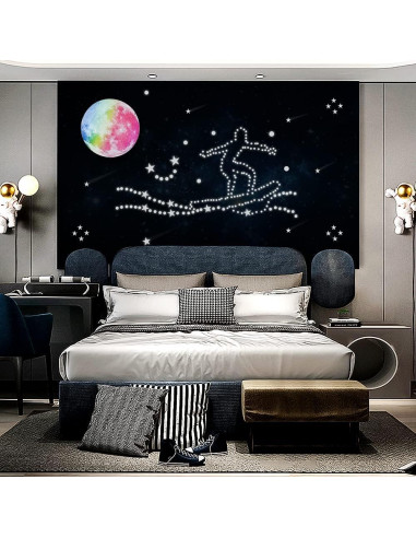 Calcomanías Brillantes MIFADLE Luna y Estrellas 1078 Piezas