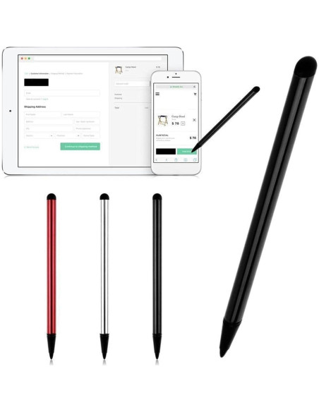 Set de 3 Bolígrafos Stylus Universales para Pantalla Táctil Set de 3 Bolígrafos Stylus Universales para Pantalla Táctil