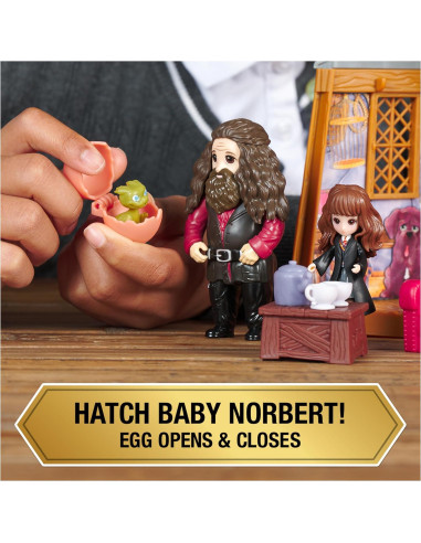 Set de Juego Cabaña de Hagrid Harry Potter con 2 Figuras