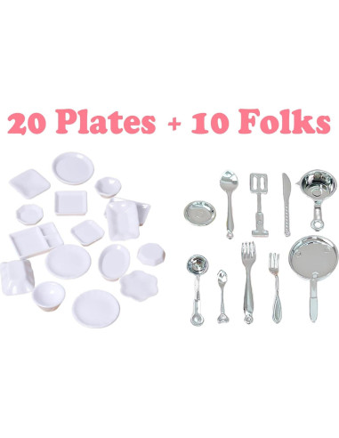 150 Piezas Miniaturas Comida y Bebidas para Muñecas 1:12