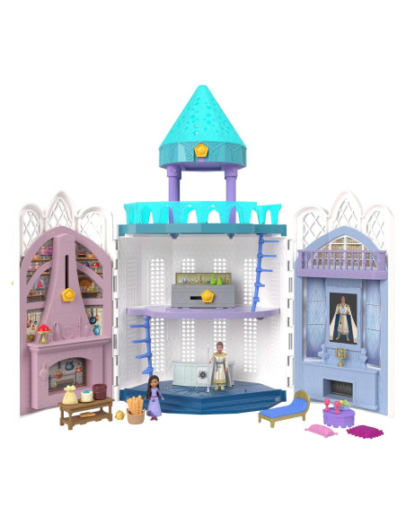 Casa de Muñecas Castillo Rosas Mattel Disney Wish 20 Accesorios Casa de Muñecas Castillo Rosas Mattel Disney Wish 20 Accesorios