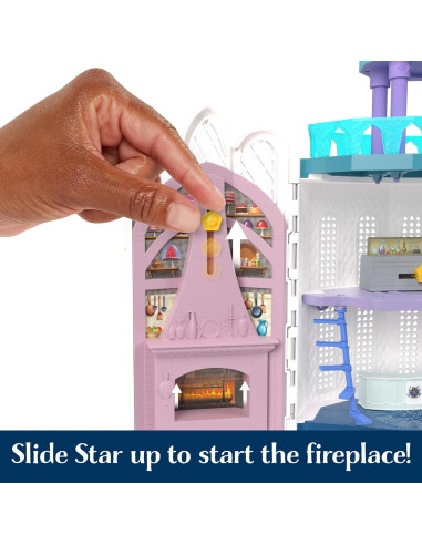 Casa de Muñecas Castillo Rosas Mattel Disney Wish 20 Accesorios