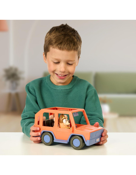 Vehículo 4WD Bluey Heeler con Figura Chilli 6.35 cm Vehículo 4WD Bluey Heeler con Figura Chilli 6.35 cm