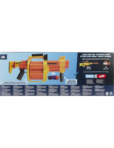 Lanzador Nerf Fortnite GL con 6 Cohetes - 1,99 kg