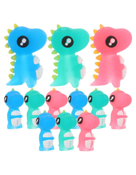 12 Toppers de Lápiz de Dinosaurio LALAFINA - Silicona Suave 12 Toppers de Lápiz de Dinosaurio LALAFINA - Silicona Suave