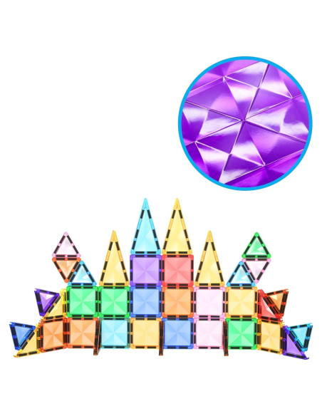 PicassoTiles Bloques Magnéticos Mini 40 Piezas Viaje PicassoTiles Bloques Magnéticos Mini 40 Piezas Viaje
