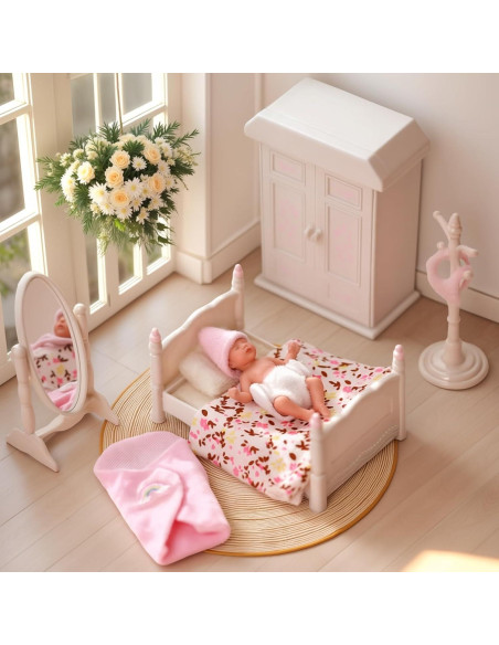 Muñeca Mini de Silicona BABESIDE 7.62 cm Realista con Accesorios Muñeca Mini de Silicona BABESIDE 7.62 cm Realista con Accesorios