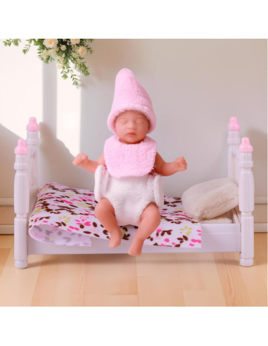 Muñeca Mini de Silicona BABESIDE 7.62 cm Realista con Accesorios