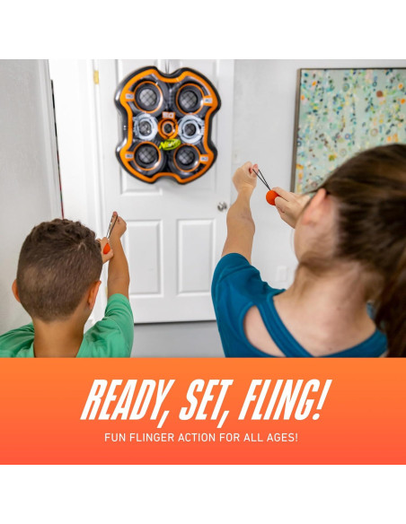 Objetivo Inflable NERF Fling n' Score - 60,96 cm - Negro/Naranja Objetivo Inflable NERF Fling n' Score - 60,96 cm - Negro/Naranja