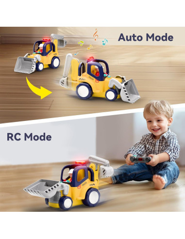 Juguete Camión de Construcción Control Remoto iPlay, 22.4x16.6cm