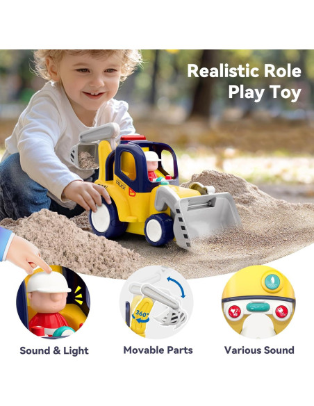 Juguete Camión de Construcción Control Remoto iPlay, 22.4x16.6cm Juguete Camión de Construcción Control Remoto iPlay, 22.4x16.6cm