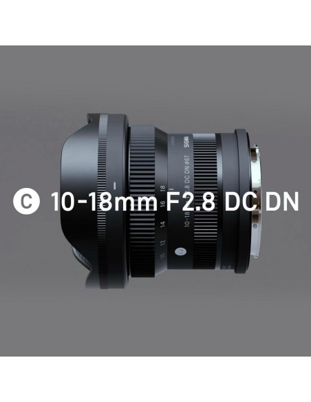Lente Zoom Ultra Gran Angular Sigma 10-18mm F2.8 DC DN Lente Zoom Ultra Gran Angular Sigma 10-18mm F2.8 DC DN