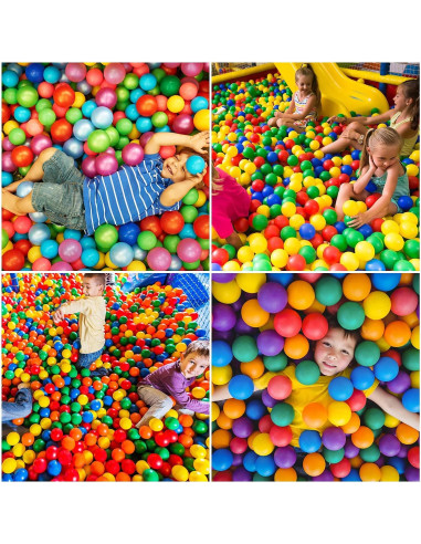 Pelotas de piscina Vanland 100 unidades 5.5cm colores brillantes