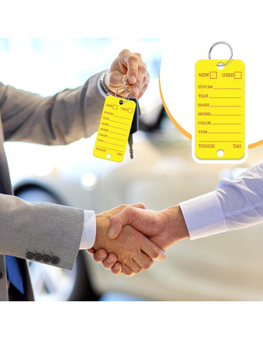 Etiquetas de Llave Yexiya 500 Pcs Plástico Amarillo