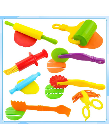 Kit de Herramientas de Plastilina Oun Nana 12 Piezas Colorido