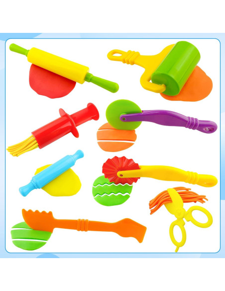 Kit de Herramientas de Plastilina Oun Nana 12 Piezas Colorido Kit de Herramientas de Plastilina Oun Nana 12 Piezas Colorido