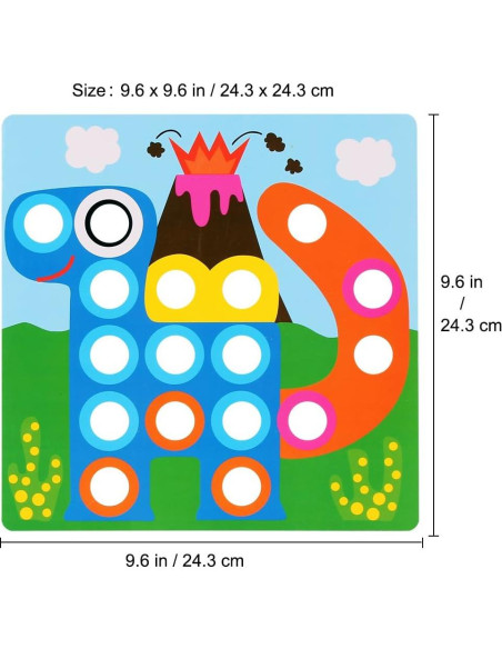 Tablero de Clavos Mosaico AMOSTING - Juego Educativo para Niños Tablero de Clavos Mosaico AMOSTING - Juego Educativo para Niños