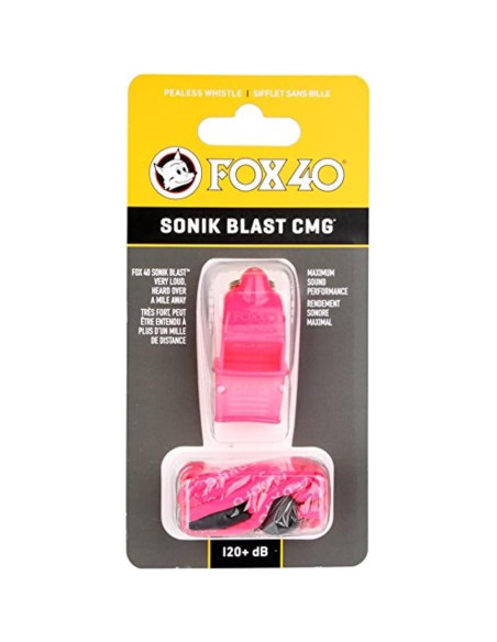 Silbato Fox 40 Sonik Blast CMG Rosa - Sonido 120 dB Silbato Fox 40 Sonik Blast CMG Rosa - Sonido 120 dB