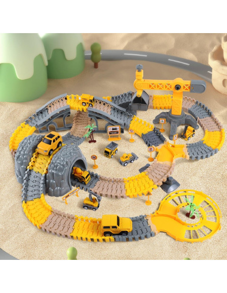 Juguetes de Pista de Carreras TUMAMA 249pcs para Niños 3-6 Años Juguetes de Pista de Carreras TUMAMA 249pcs para Niños 3-6 Años