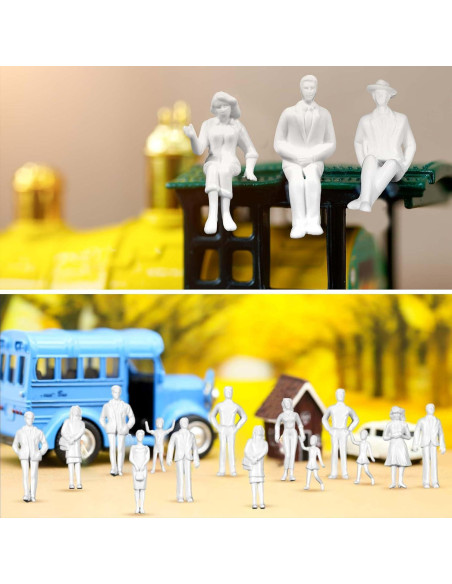 Figuras Miniatura de Personas Namalu 50 Pcs Escala 1:25 Figuras Miniatura de Personas Namalu 50 Pcs Escala 1:25