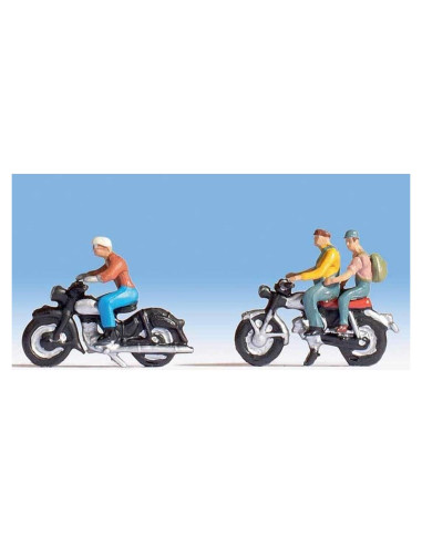 Motociclistas a Escala HO Walthers SceneMaster 949-6061
