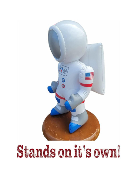 Figuras Inflables Astronauta y Transbordador Zugar Land 43 cm Figuras Inflables Astronauta y Transbordador Zugar Land 43 cm