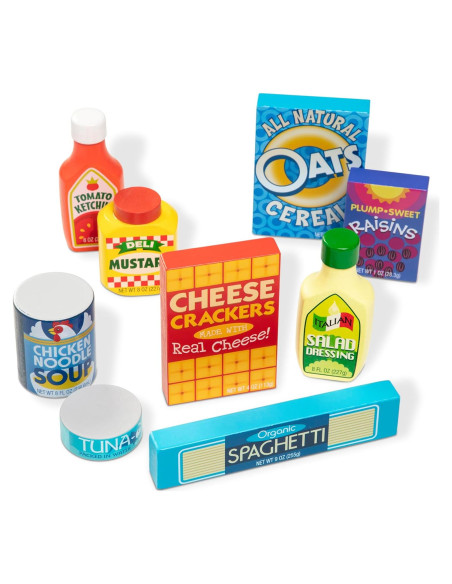 Juego de Comida de Madera Melissa & Doug 9 Piezas Juego de Comida de Madera Melissa & Doug 9 Piezas