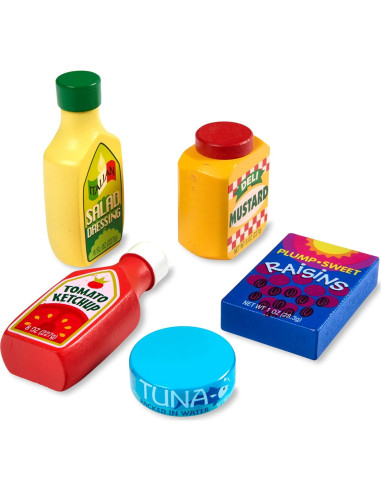 Juego de Comida de Madera Melissa & Doug 9 Piezas